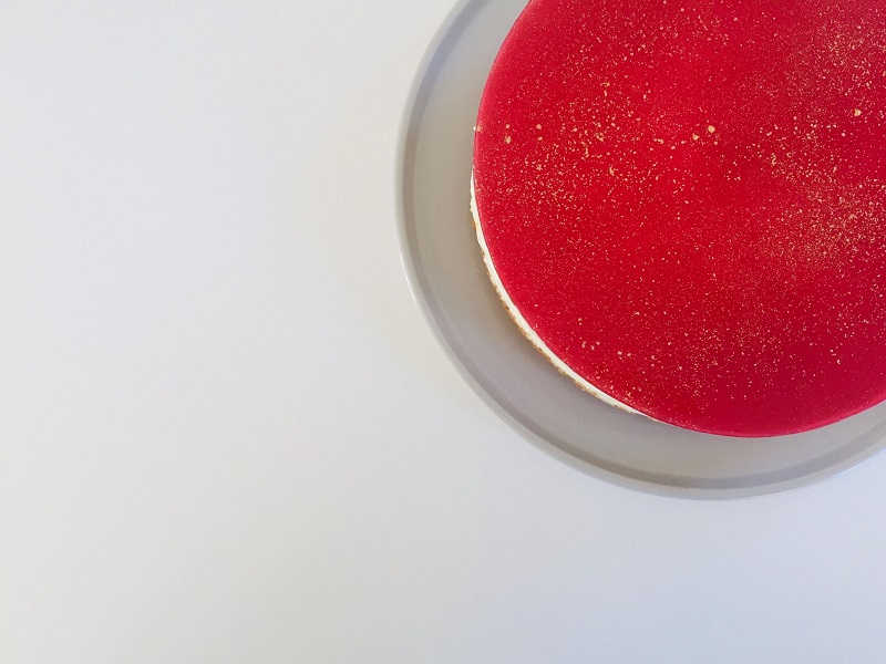Raspberry and Rhubarb Cheesecake