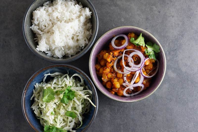 Curry with Chickpeas and Bacon