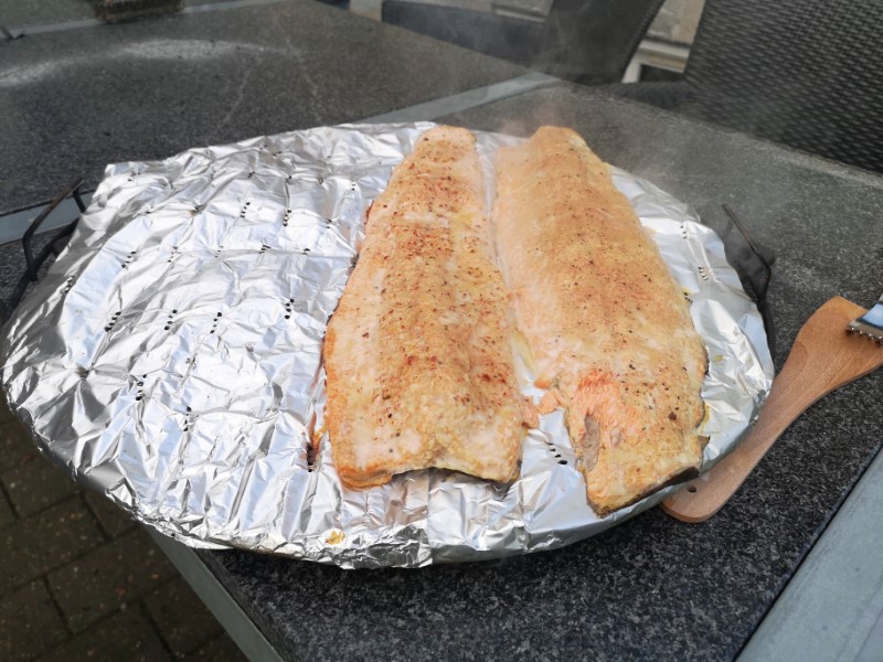 The perfect hot-smoked trout