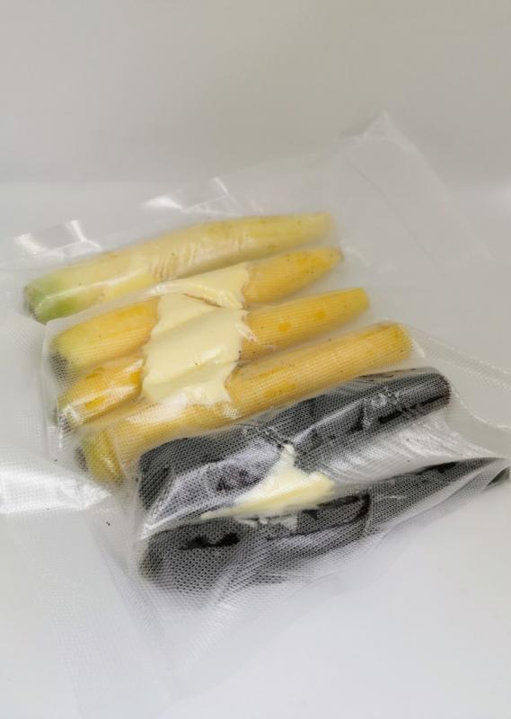 Colored carrots sous vide