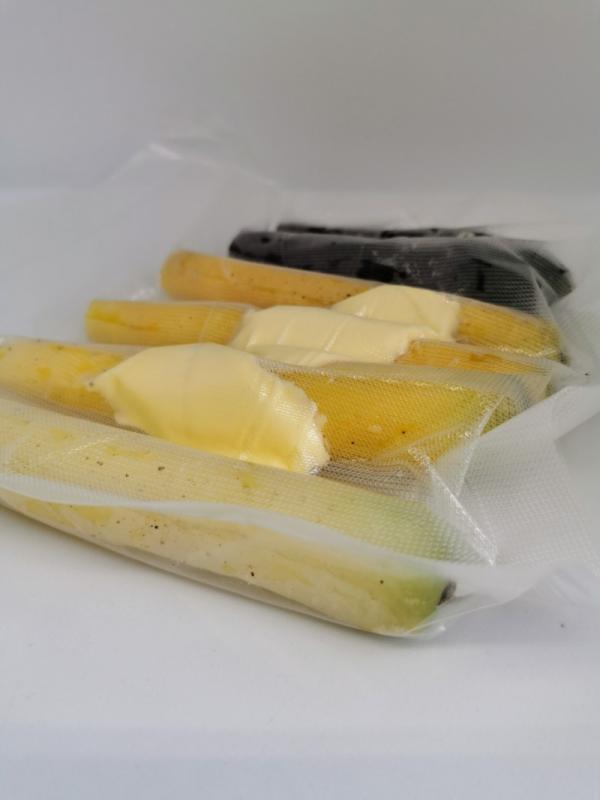 Colored carrots sous vide
