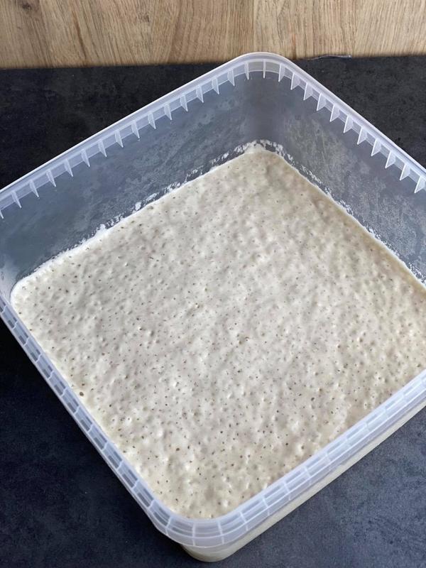 Liquid wheat sourdough