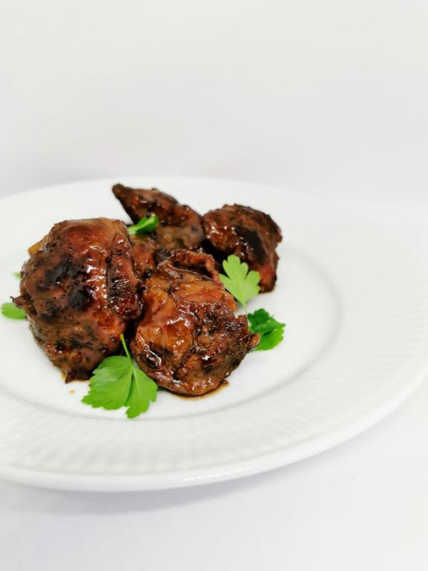 Glazed Pork Cheeks Sous Vide