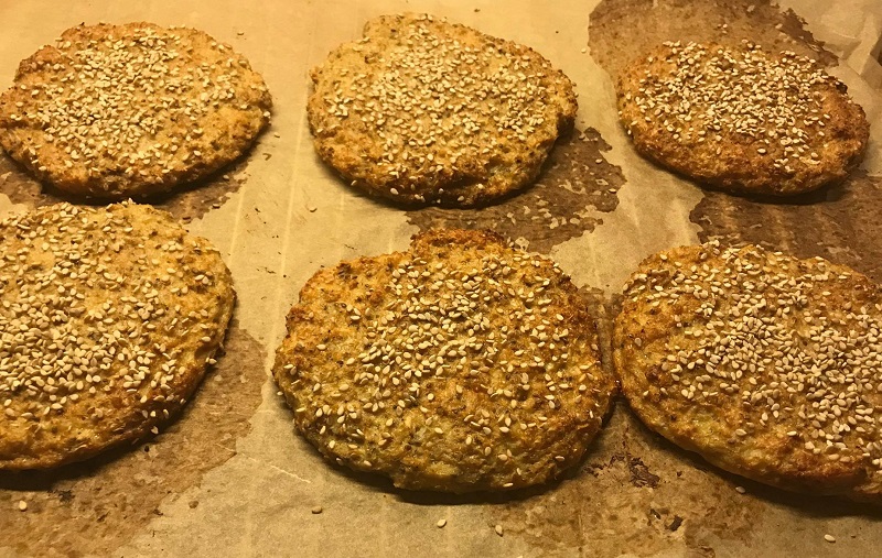 Gluten-free Burger Buns with Cauliflower