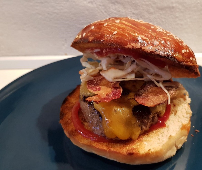 Homemade burger