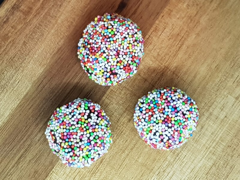 Homemade rum balls