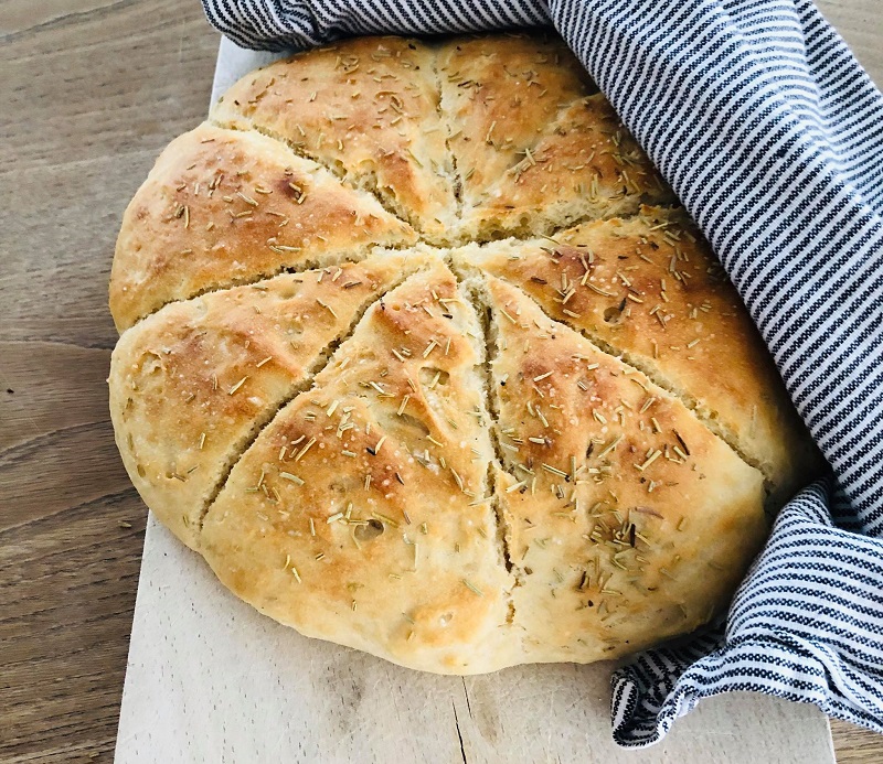 Quick savory bread