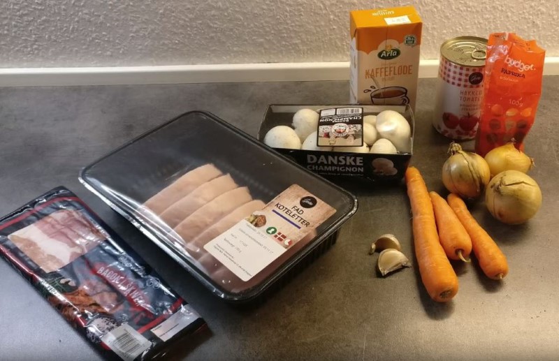 Pork Chops in a Roasting Dish