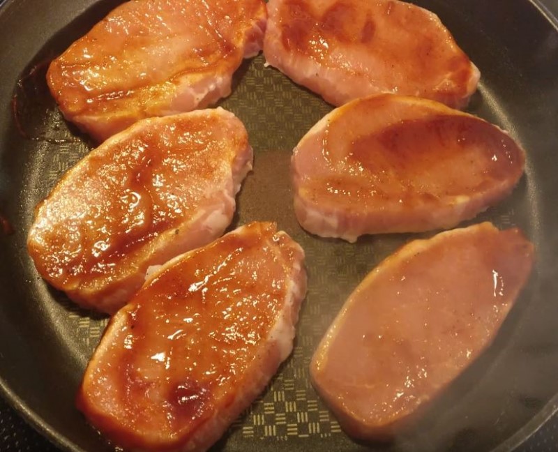 Pork Chops in a Roasting Dish