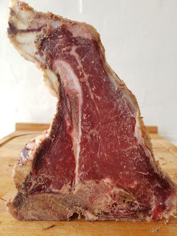 Dry-aged t-bone steak