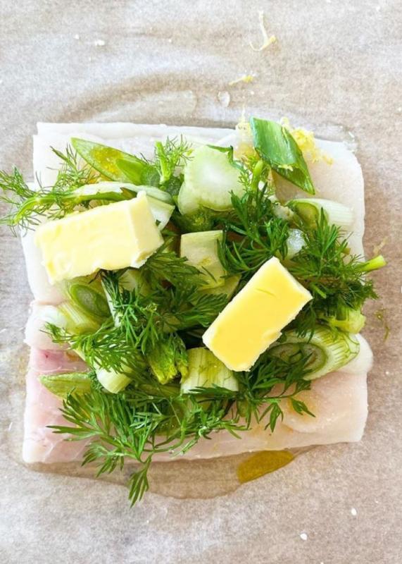 Hake en papillote