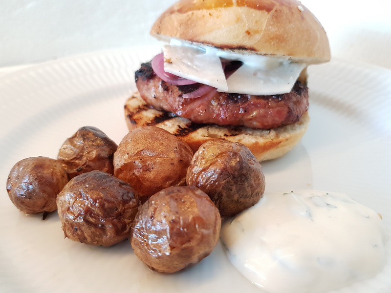 Lamb burger