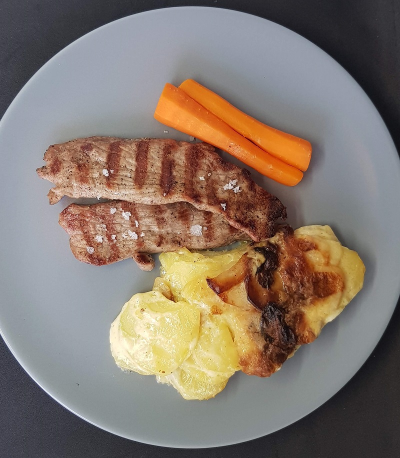 Lamb Schnitzels with Creamy Potatoes