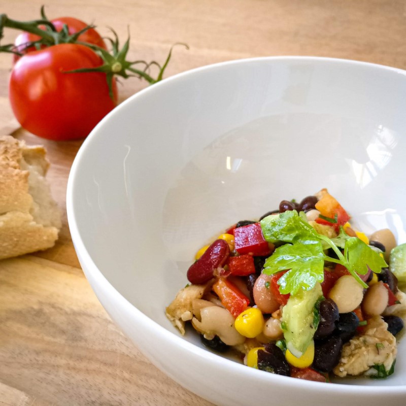 Mexican-inspired bean salad