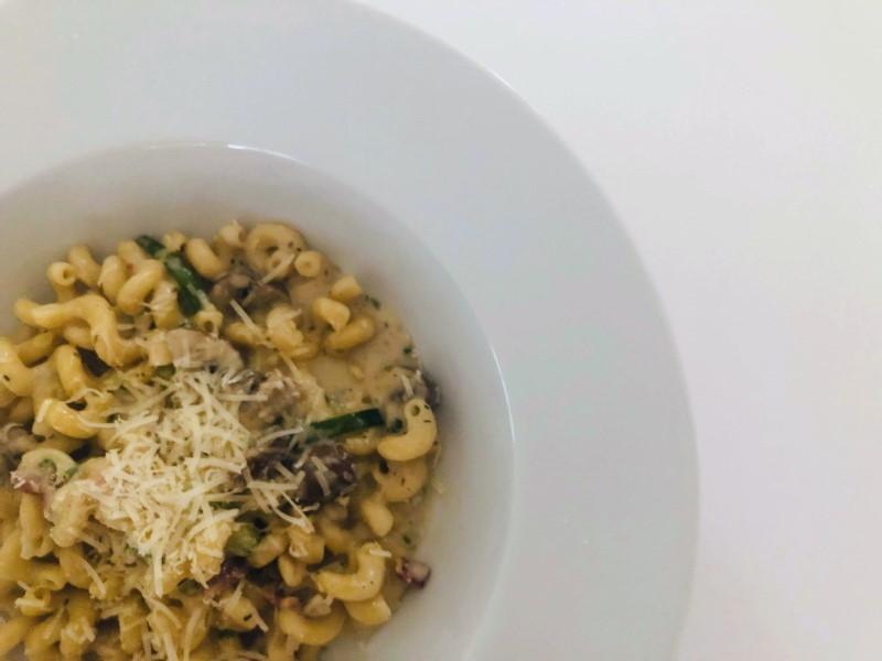 One pot pasta bacon