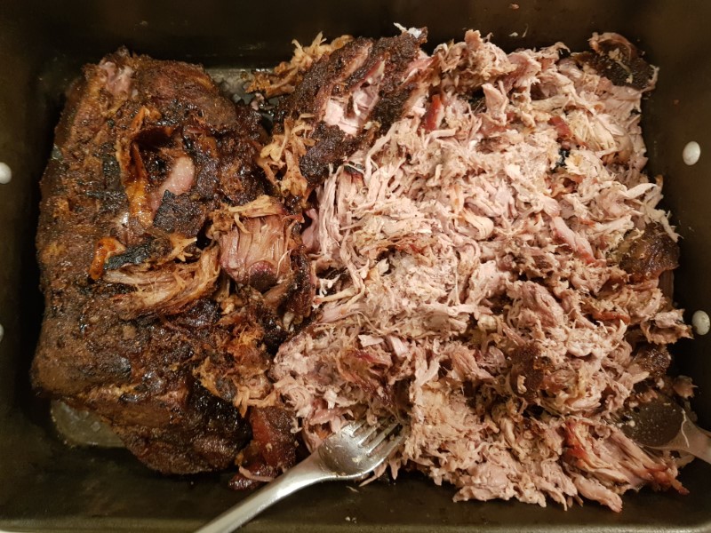 Oven-roasted pulled pork