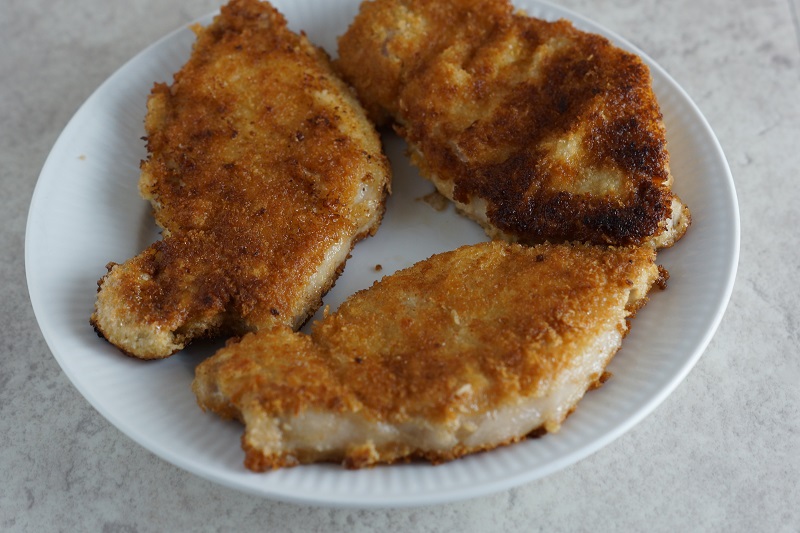Breaded pork chops