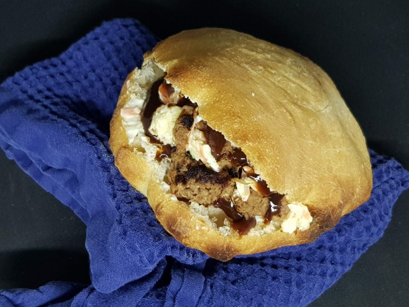 Pita with pulled pork