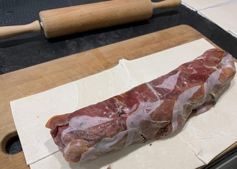 Pork Wellington sous vide