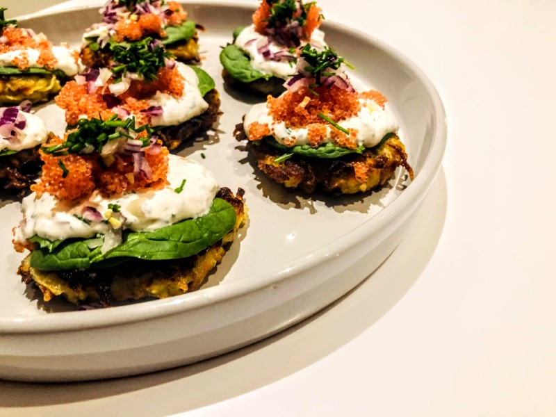 Rösti with lumpfish roe