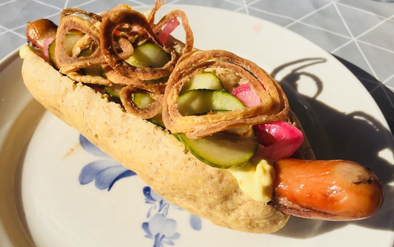 Ristet hotdog