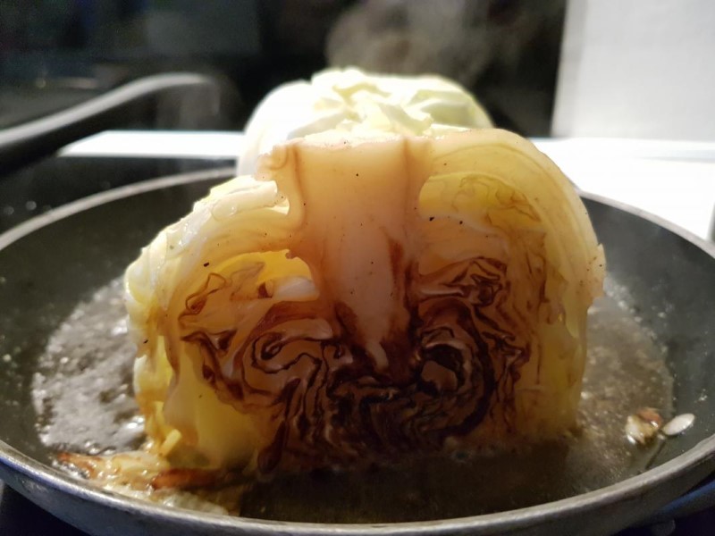 Butter-Fried Pointed Cabbage
