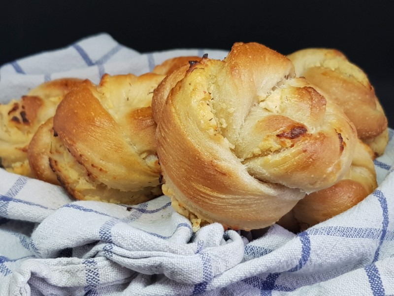Twists with flavored cream cheese