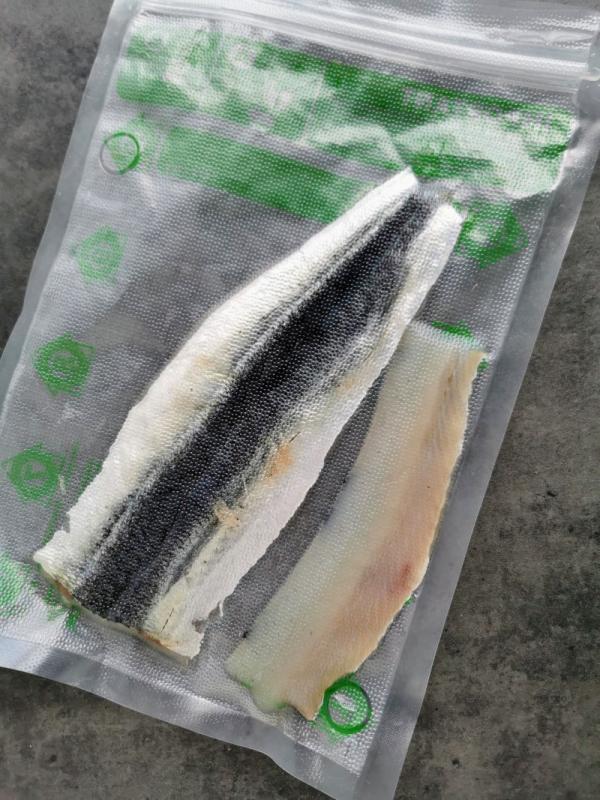 Sous vide garfish fillet