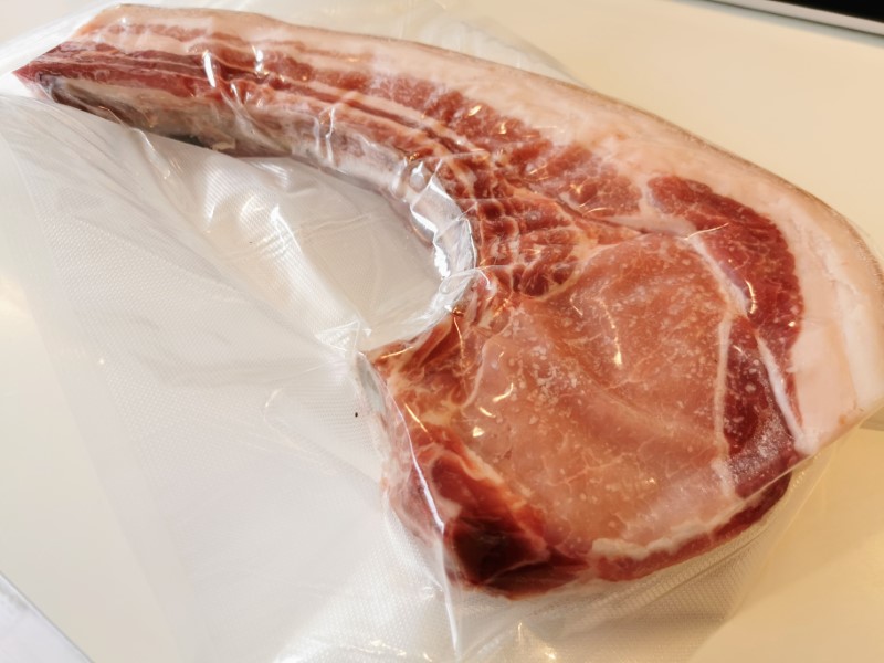 Sous vide tomahawk steak
