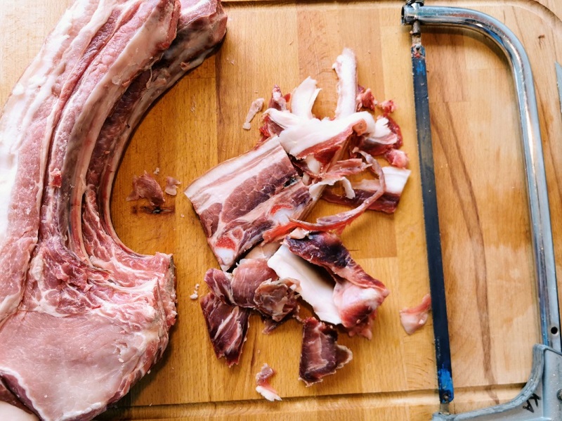 Sous vide tomahawk steak