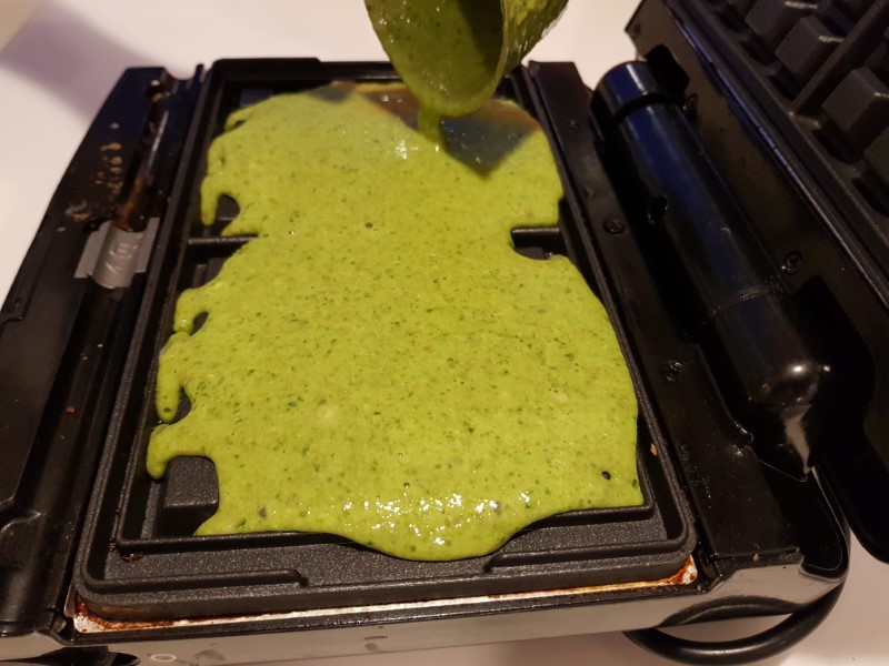 Spinach Waffles