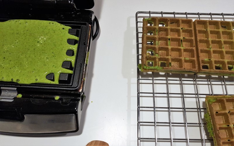 Spinach Waffles