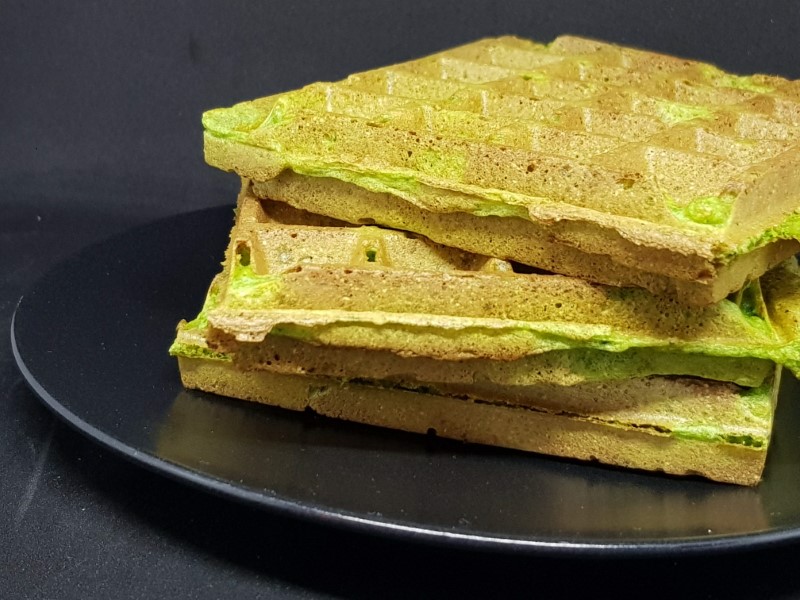 Spinach Waffles