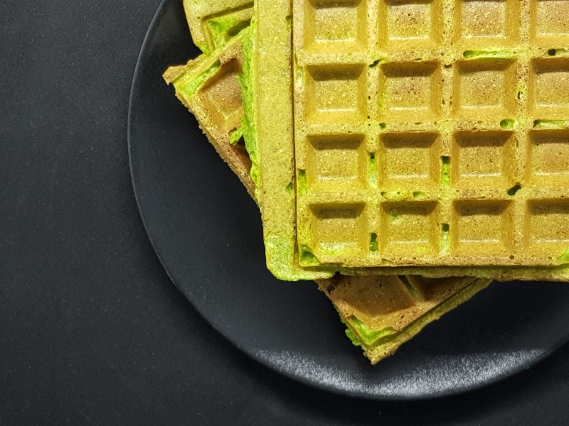 Spinach Waffles