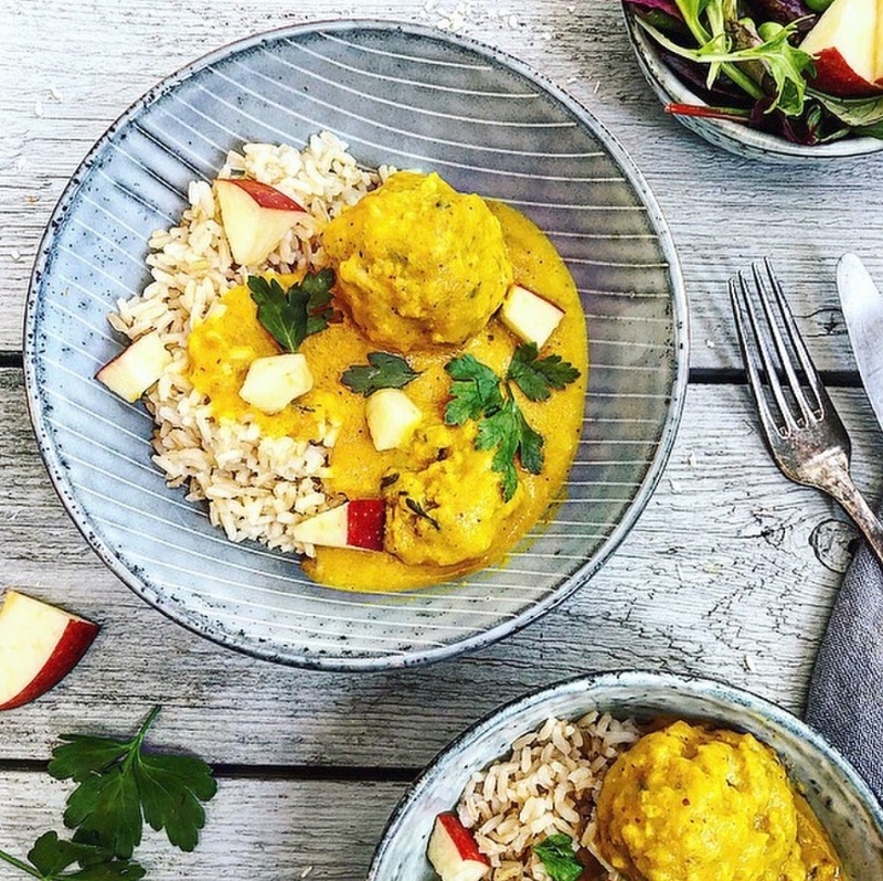 Healthy Meatballs in Curry