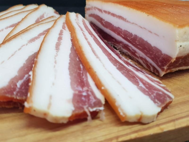 Dry salted bacon