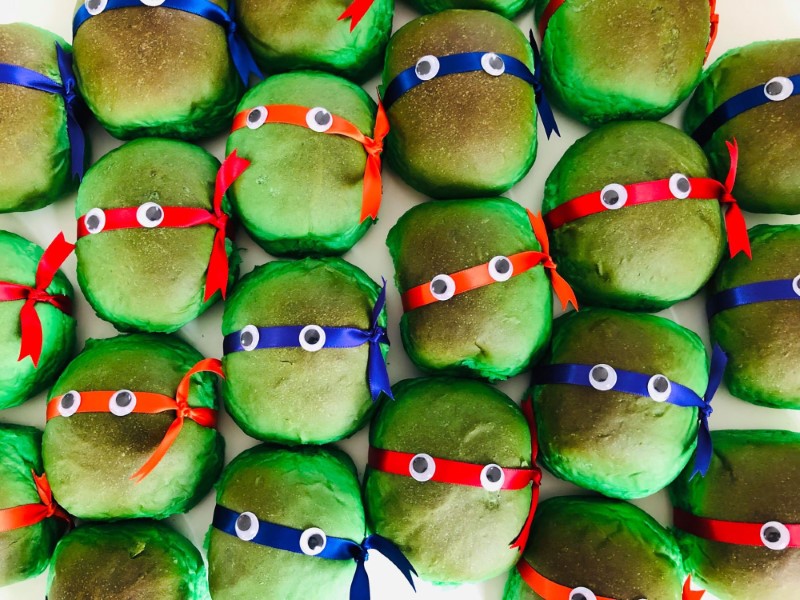 Teenage Mutant Ninja Turtles buns