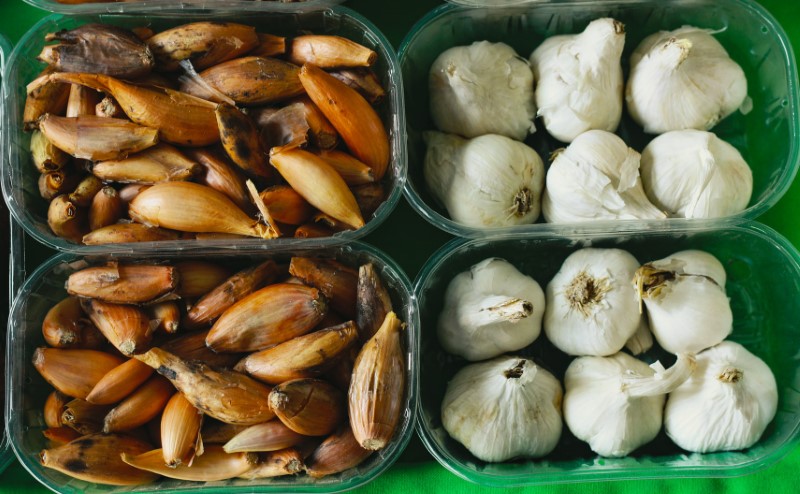 Onions and garlic