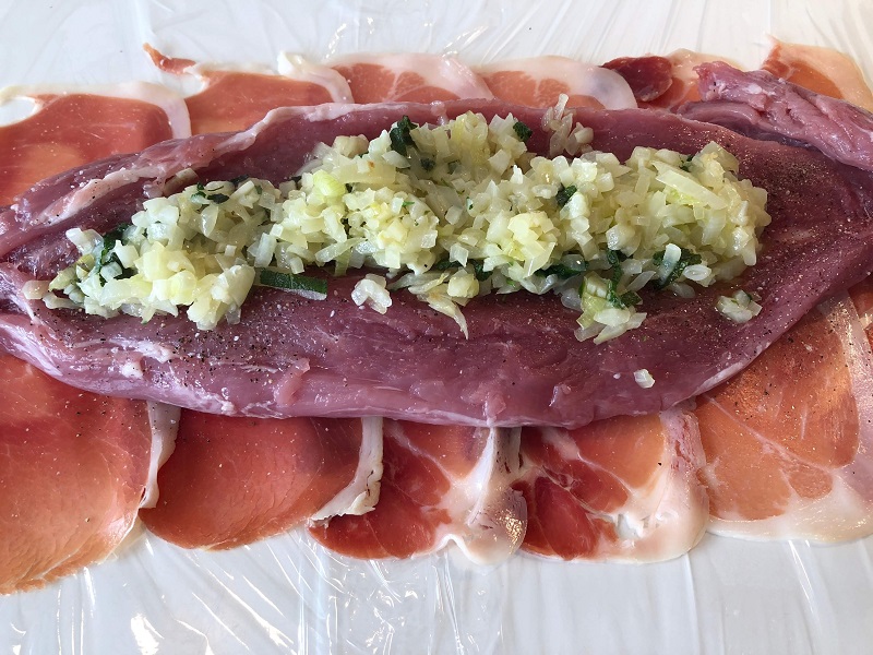 Stuffed pork tenderloin