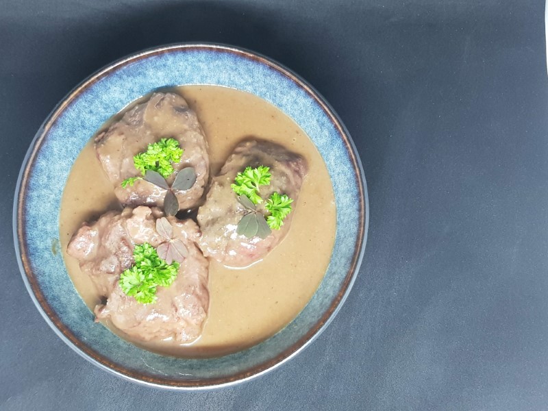 Pork Cheeks in Clay Pot